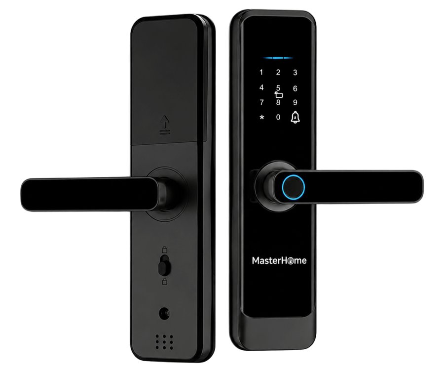 khóa điện tử cửa gỗ MasterHome MHH03-B — ảnh 1