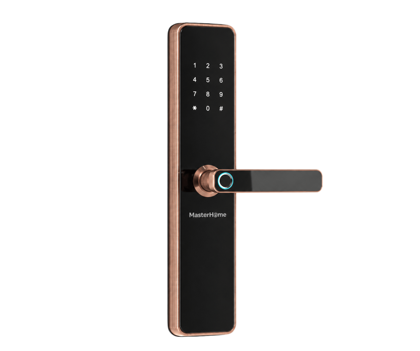 khóa vân tay điện tử MasterHome MHG818-CP — hình 1