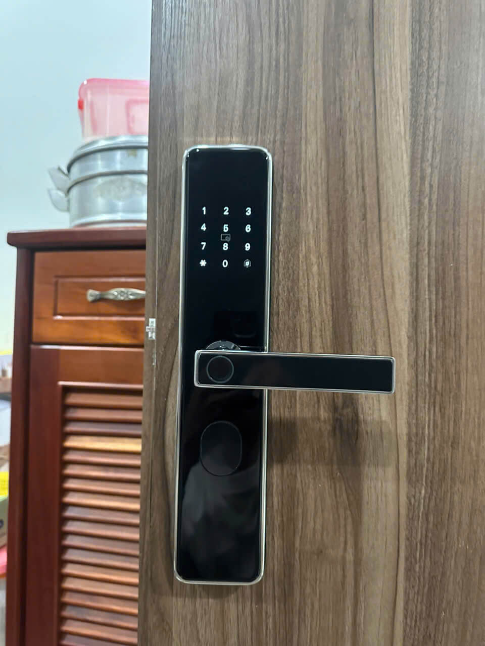 khóa vân tay điện tử MasterHome MHG818-CP — hình 2